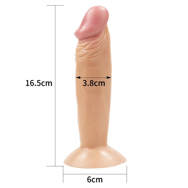 Gerçekçi Vantuzlu Dildo Penis 16.5 cm