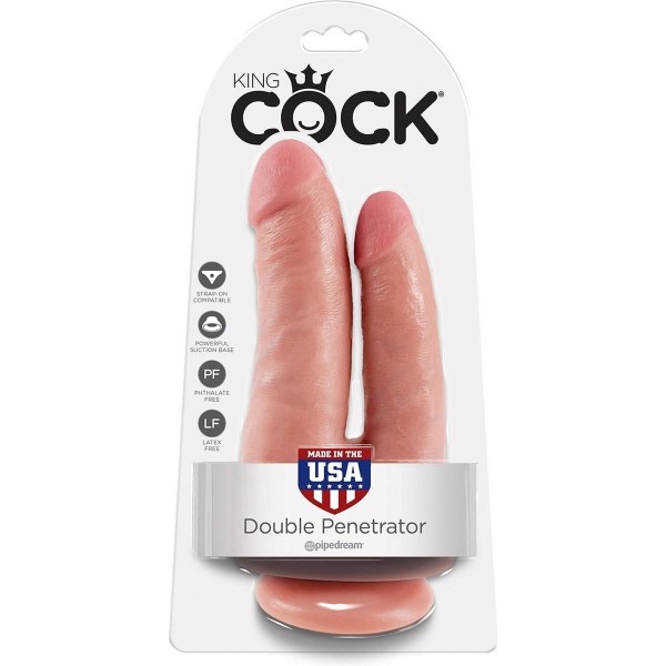 King Cock Double Penetrator Double Dildo 21 cm