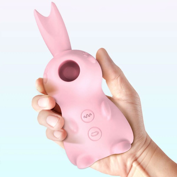 Yalama Fonksiyonlu Tavşan Klitoral Emme Vibratör