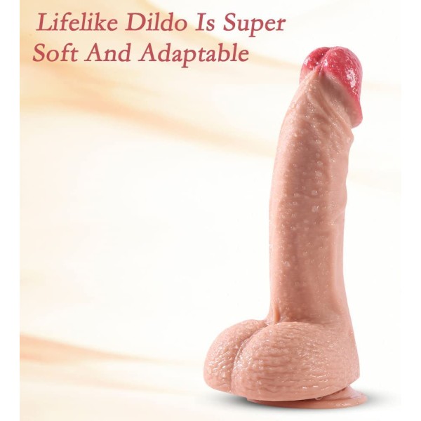 Güçlü Vantuzlu Silikon Dildo