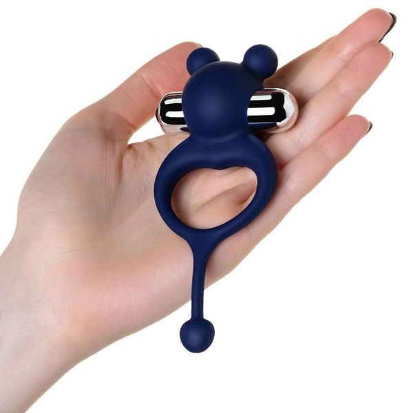 JOS MİCKEY Penis Halkası, silikon, mavi, 12,5 cm