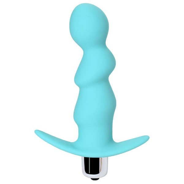 Toyfa Bland anal vibratör, silikon, mavi, 12 cm